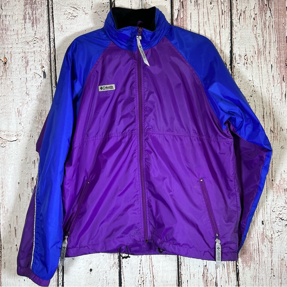 Vintage Columbia Sportswear Convertible Fanny Pack Packable Windbreaker Jacket